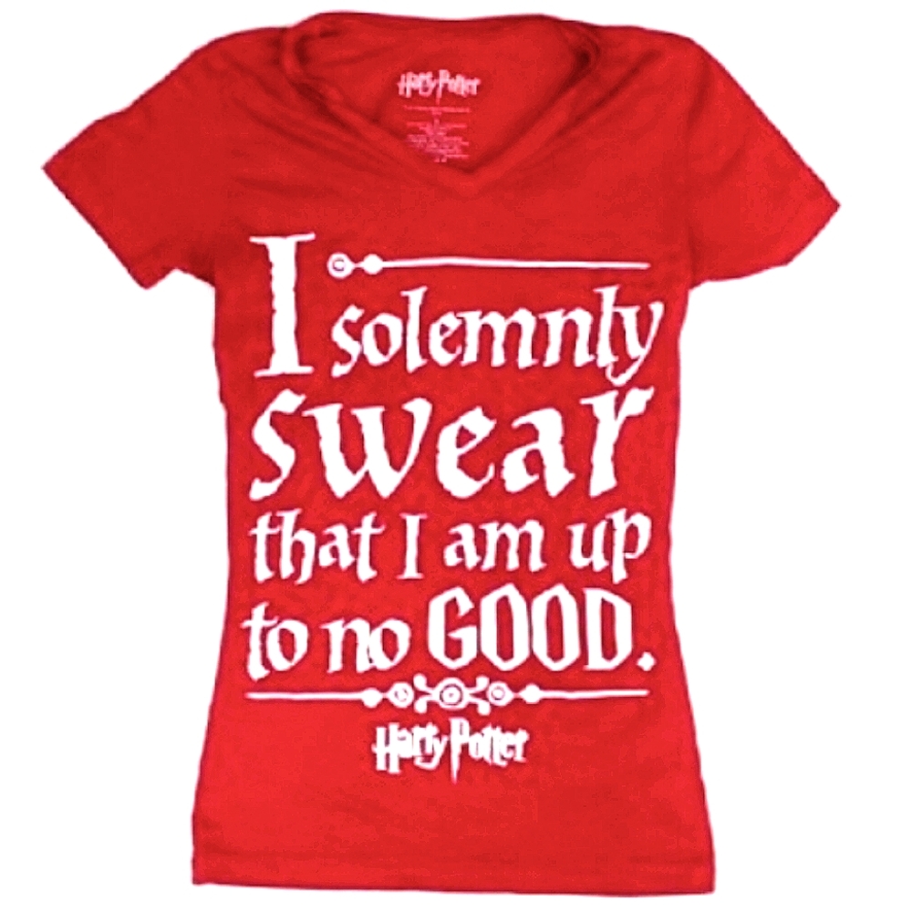 Harry Potter "I Solemnly Swear That I Am Up To No Good" Short-sleeved T-shirt S